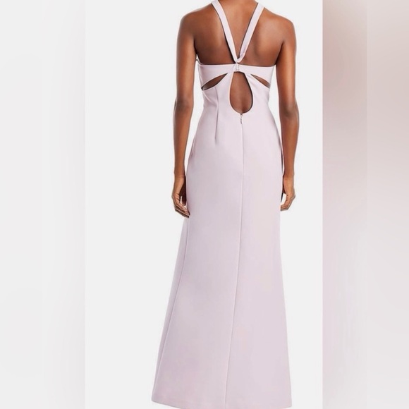 BCBGmaxazria lavender/orchid Evening gown w/ cutout detailing- NWT size 10 - Picture 3 of 6